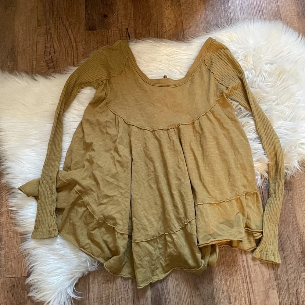 FREE PEOPLE Sundae Long Sleeve Tee